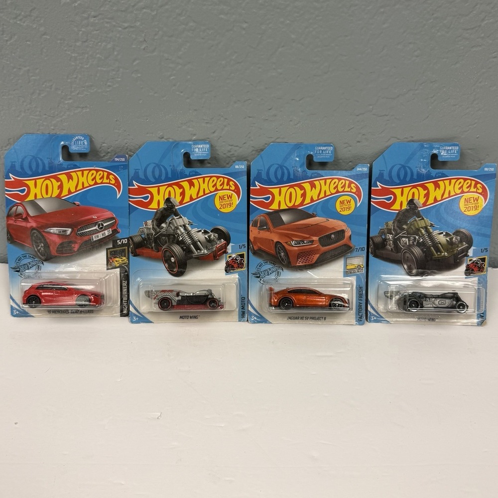 Hot Wheels Bent Cards Still Sealed Lot Of 4 Various Models